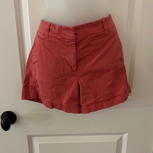 J crew size 4 pink cotton shorts